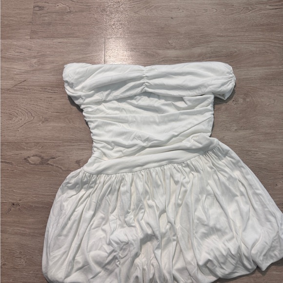 Runaway The Label Off the shoulder Soft White Summer/Graduation Dress - Picture 2 of 3